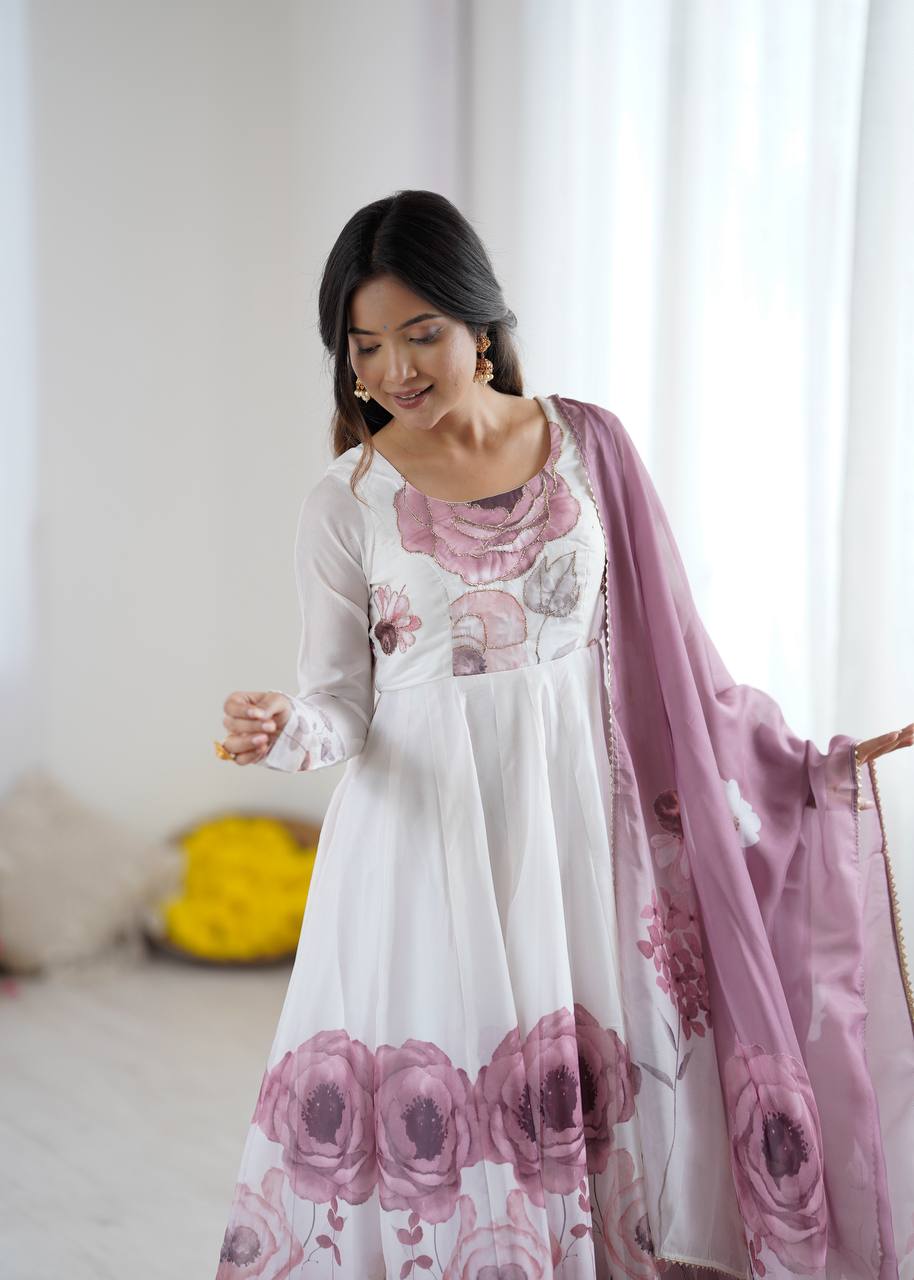 Traditional Indian salwar kameez with dupatta