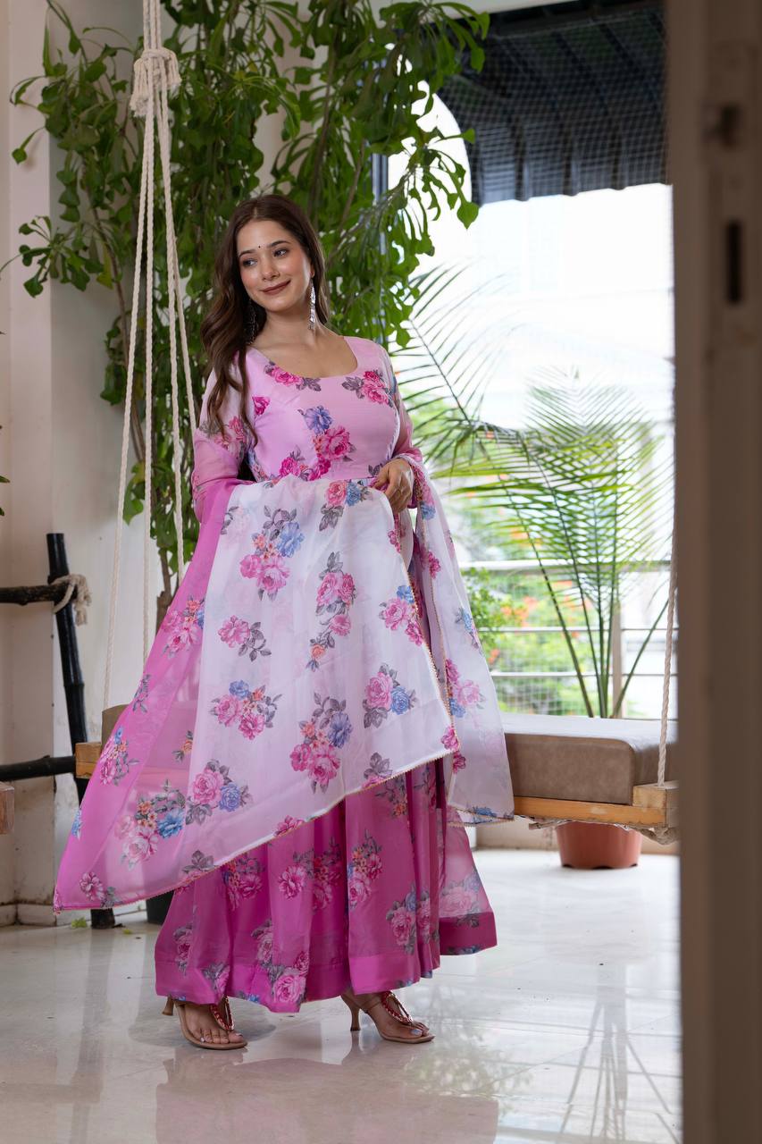 Traditional Indian salwar kameez with dupatta