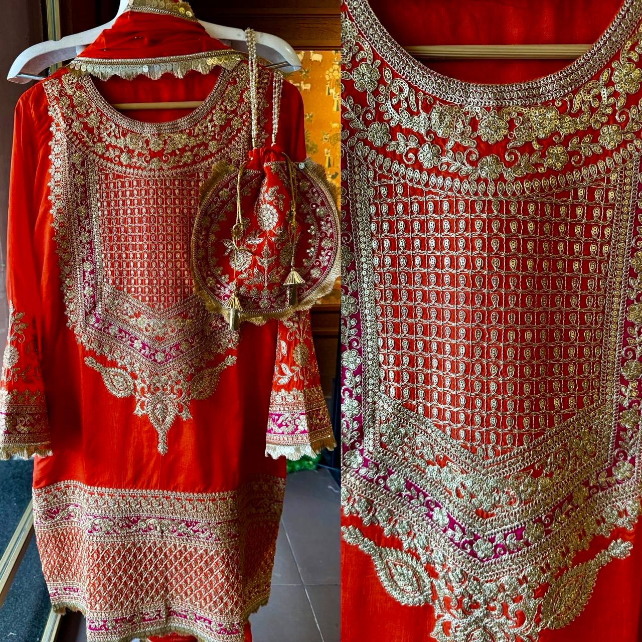 Latest fashion georgette Anarkali gown design