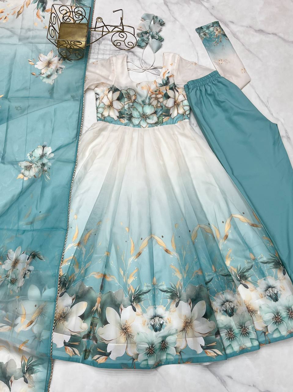 Bollywood inspired Anarkali gown for party wear