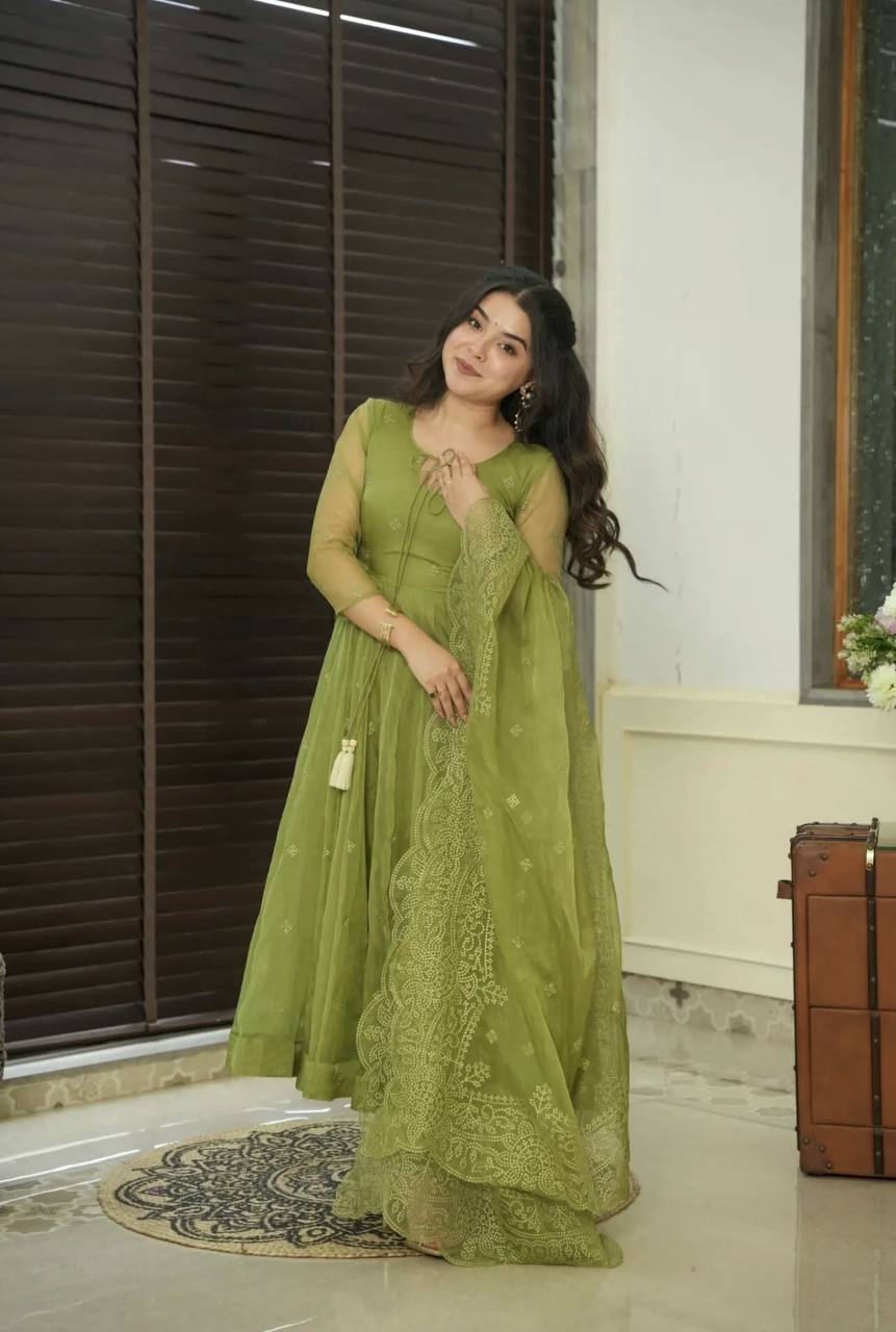 Full Flair Festive Wear Anarkali Gown