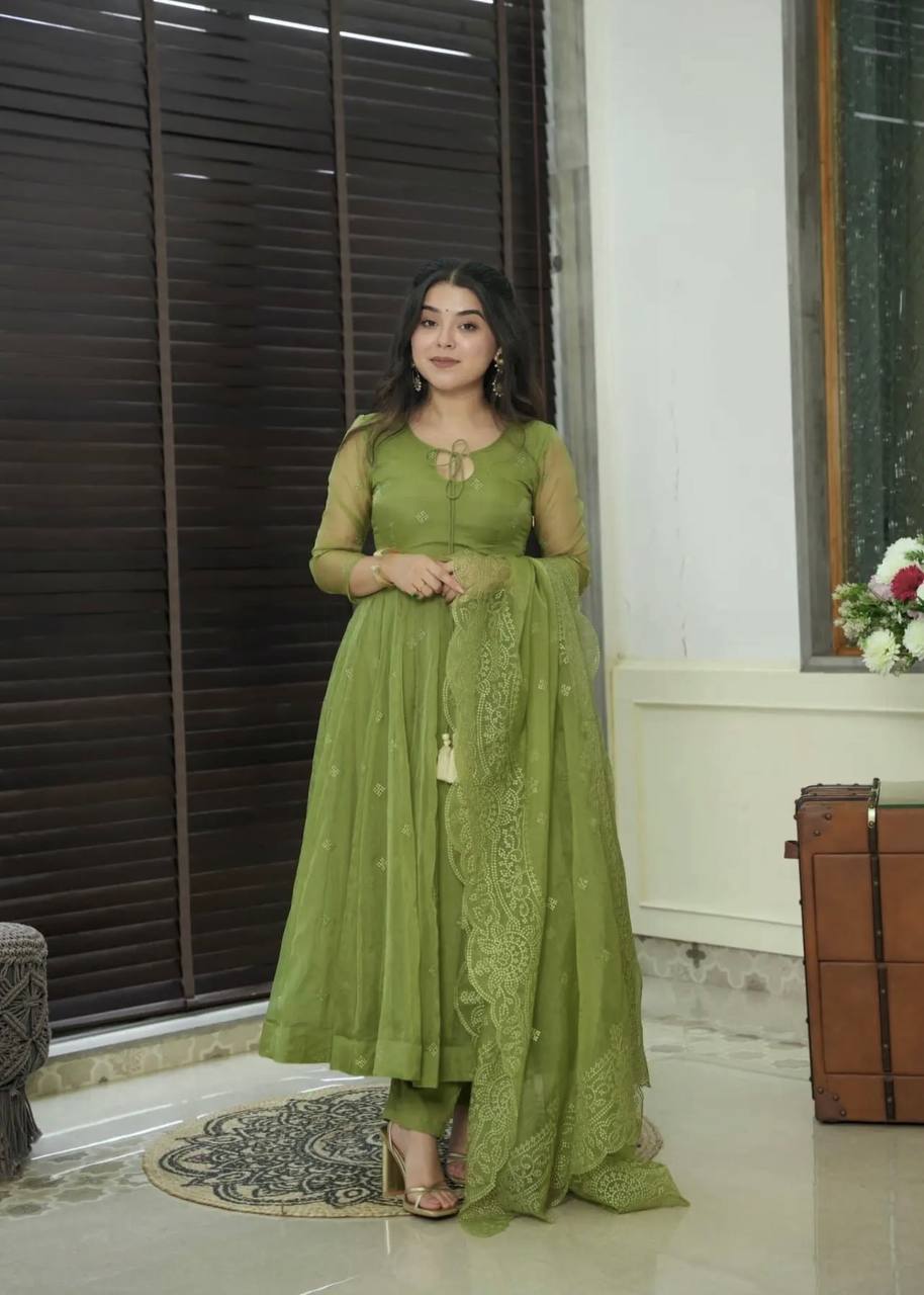 Full Flair Festive Wear Anarkali Gown