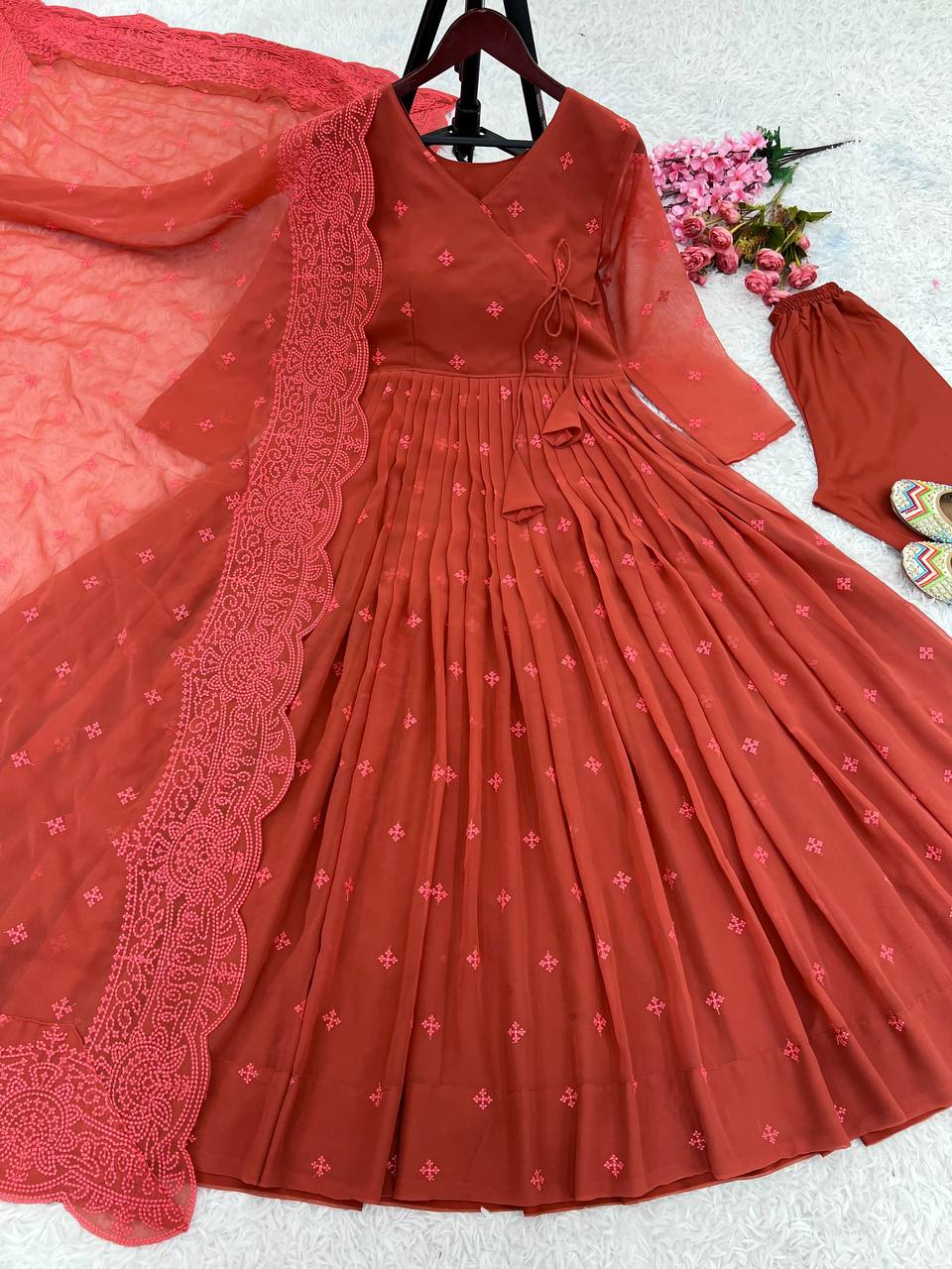 Full Flair Festive Wear Anarkali Gown