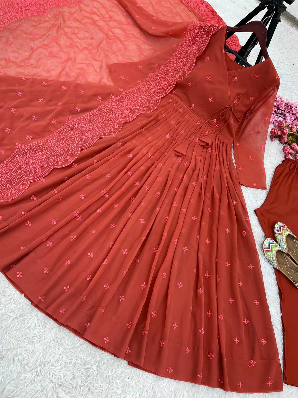 Heavy Work Festive Anarkai Suit Gown