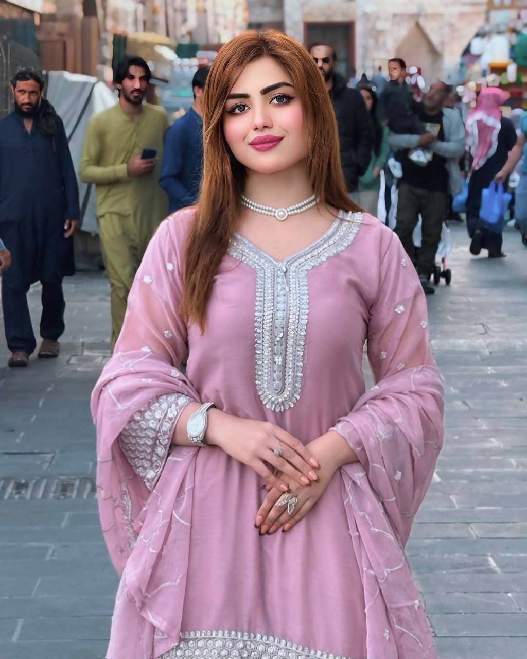 Pink Kurti sharara set for women