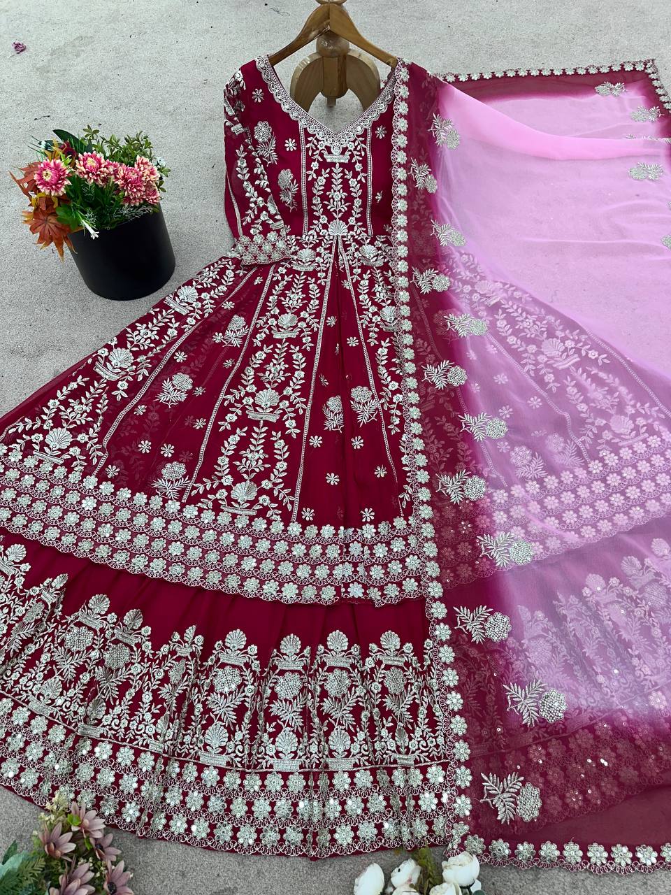 Festive Special Karwa Chauth Lehenga kurti