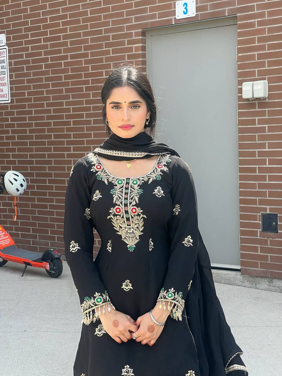 Full-Stitched Sharara Kurti With Dupatta set