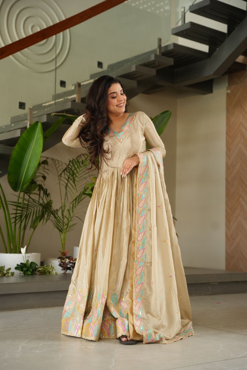 beige Anarkali kurti, designer Anarkali, party wear Anarkali, georgette Anarkali kurti, cotton Anarkali kurti, embroidered Anarkali, Anarkali dress for women, long Anarkali kurti, Anarkali kurti with dupatta, ethnic Anarkali kurti, floor length Anarkali, Anarkali suit set, traditional Anarkali kurti, Anarkali kurti online, wedding Anarkali kurti