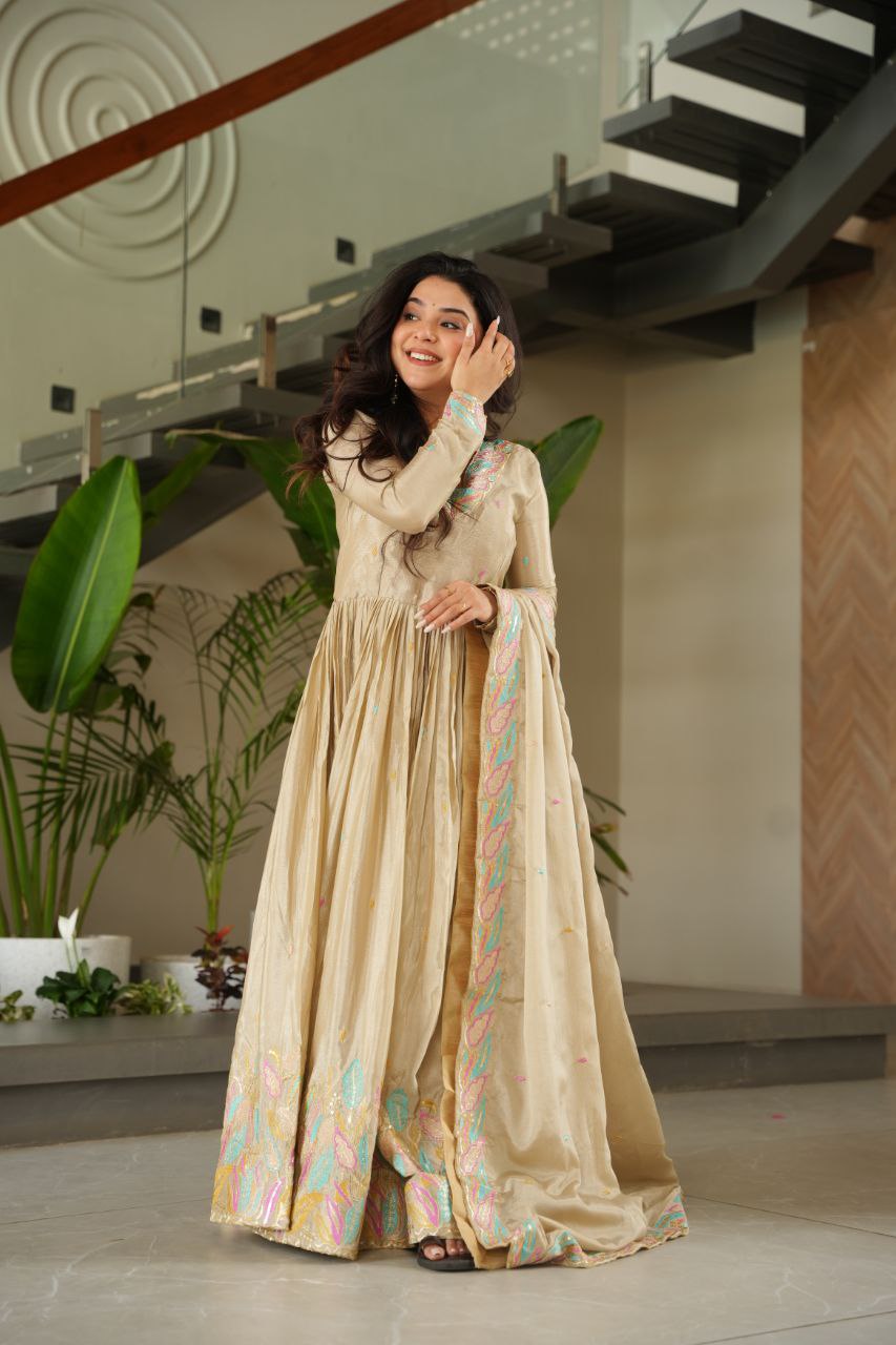 beige Anarkali kurti, designer Anarkali, party wear Anarkali, georgette Anarkali kurti, cotton Anarkali kurti, embroidered Anarkali, Anarkali dress for women, long Anarkali kurti, Anarkali kurti with dupatta, ethnic Anarkali kurti, floor length Anarkali, Anarkali suit set, traditional Anarkali kurti, Anarkali kurti online, wedding Anarkali kurti