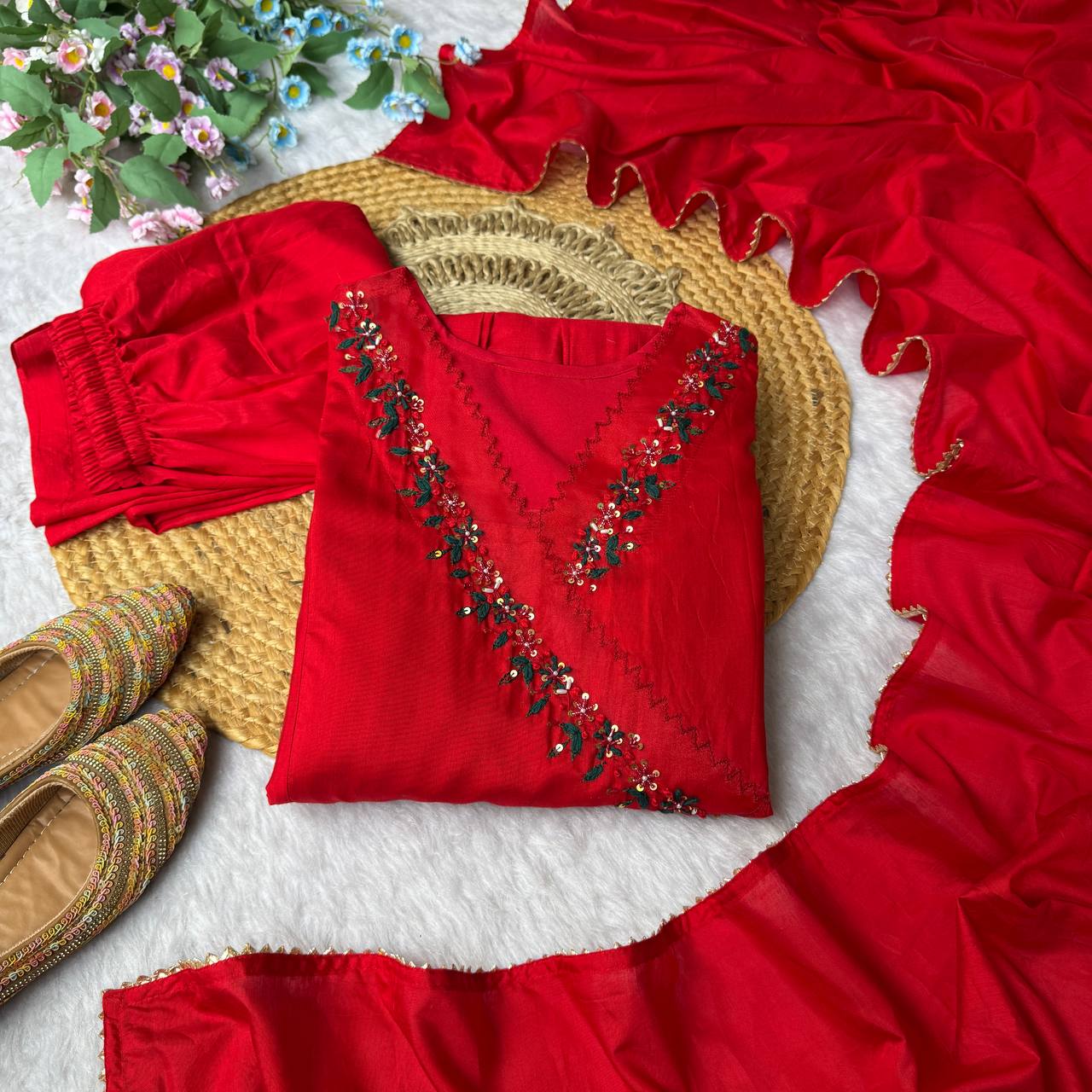 Elegant Heavy Cotton Anarkali Gown for Women