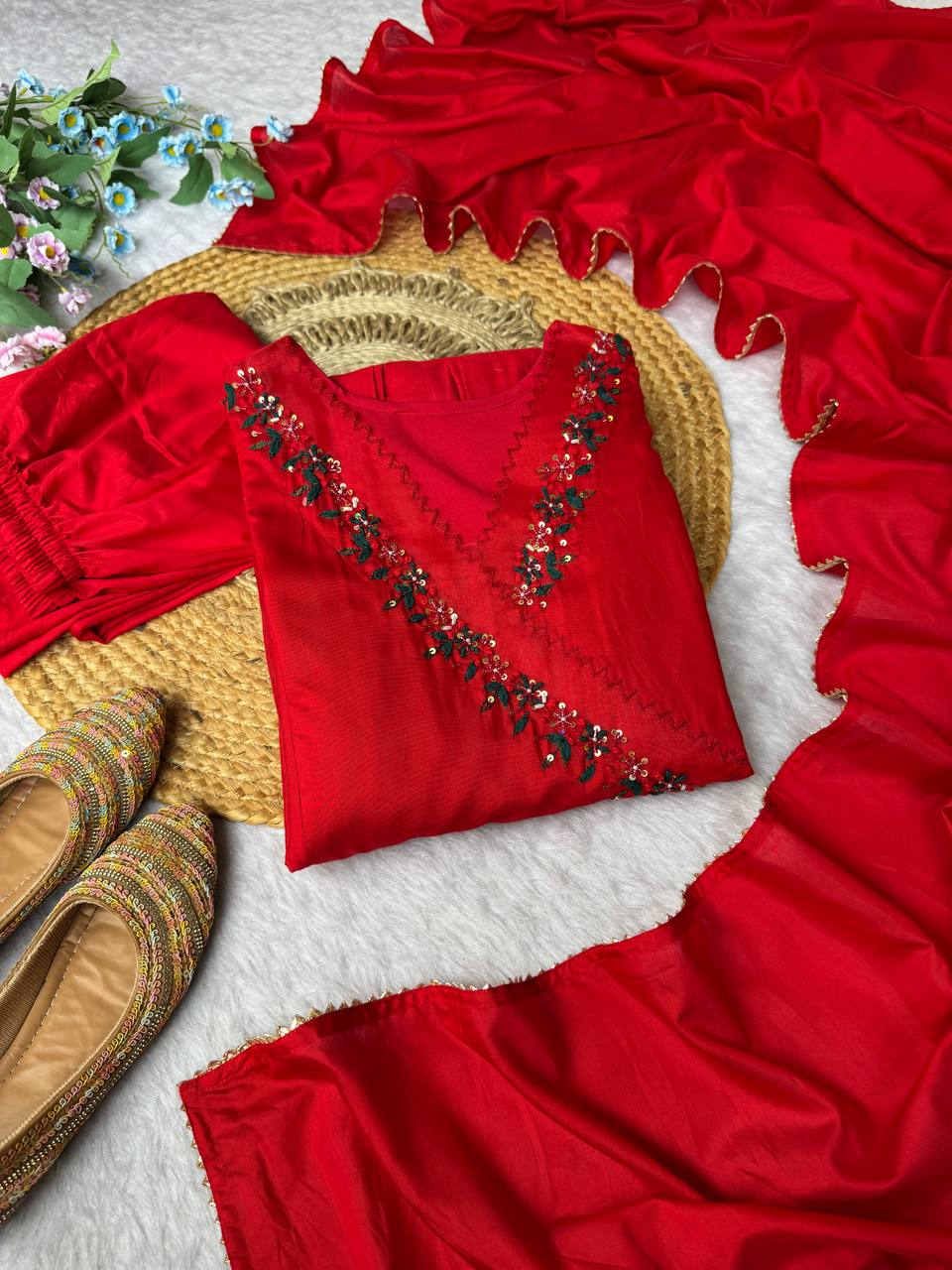 Elegant Heavy Cotton Anarkali Gown for Women
