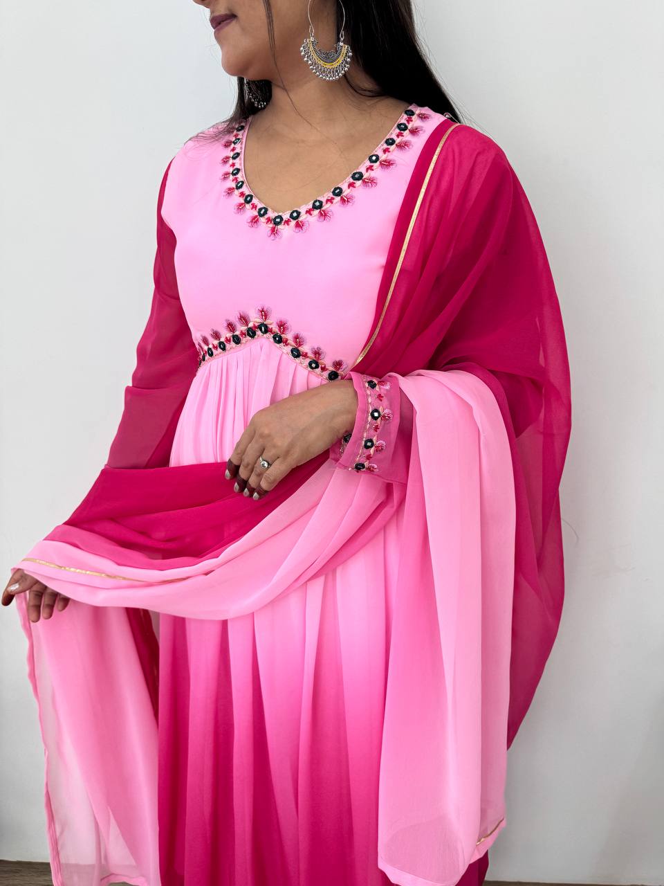 Fully Flared Georgette Anarkali Suit for Women