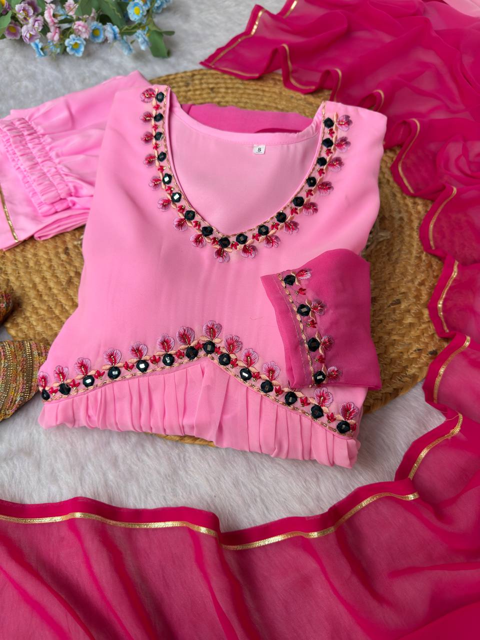 Fully Flared Georgette Anarkali Suit for Women