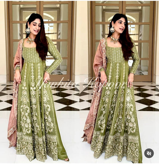 Green Anarkali kurti, designer Anarkali, party wear Anarkali, georgette Anarkali kurti, cotton Anarkali kurti, embroidered Anarkali, Anarkali dress for women, long Anarkali kurti, Anarkali kurti with dupatta, ethnic Anarkali kurti, floor length Anarkali, Anarkali suit set, traditional Anarkali kurti, Anarkali kurti online, wedding Anarkali kurti