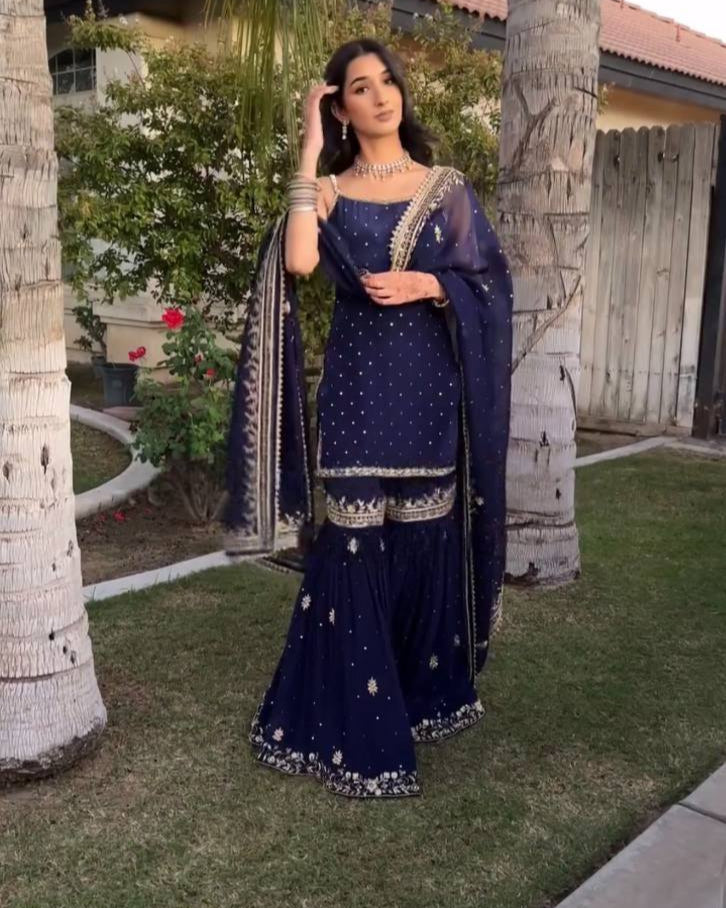 Sharara set for women,
Designer sharara suit,
Party wear sharara dress,
Wedding sharara outfit,
Ethnic sharara for girls,
Traditional sharara suit,
Festive wear sharara set,
Chinon silk sharara,
Heavy embroidery sharara,
Sharara suit with dupatta,
Bridal sharara dress,
Latest sharara designs,
Sharara kurta set,
Luxury sharara collection,