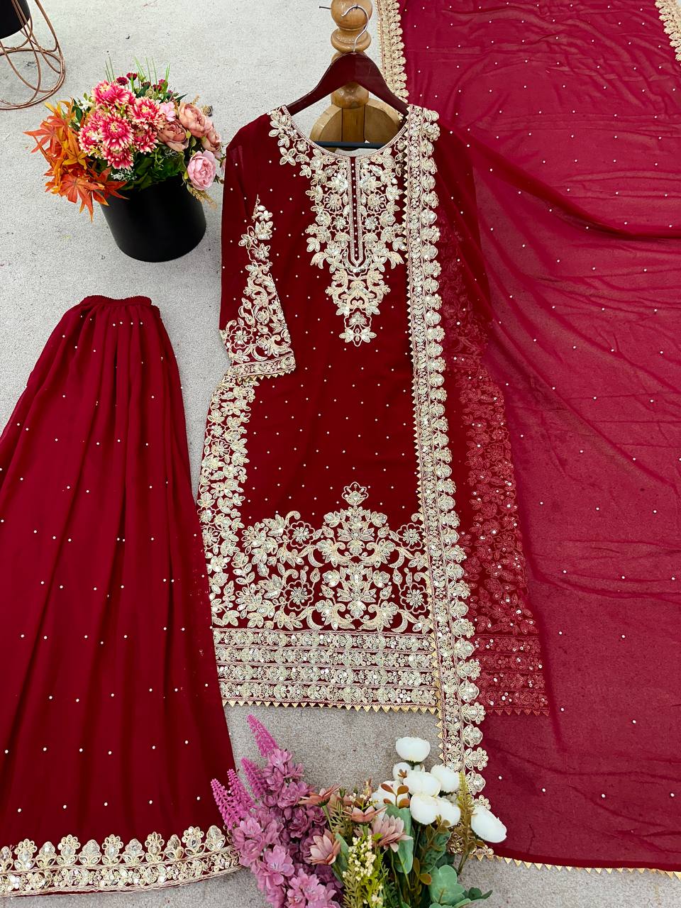 Heavy Georgette Suit Set, Coding Sequence Work Dress, Moti Work Suit, Designer Suit Set for Women, Indian Party Wear Dress, Wedding Wear for Women, Stylish Georgette Outfit, Full Sleeve Ethnic Wear, Trendy Kurti Set 2025, Elegant Indian Suit Design, Readymade Suit for Women, Georgette Embroidery Set, Premium Quality Ethnic Set, Heavy Dupatta Suit Set, Bridal Wear Inspired Dress,