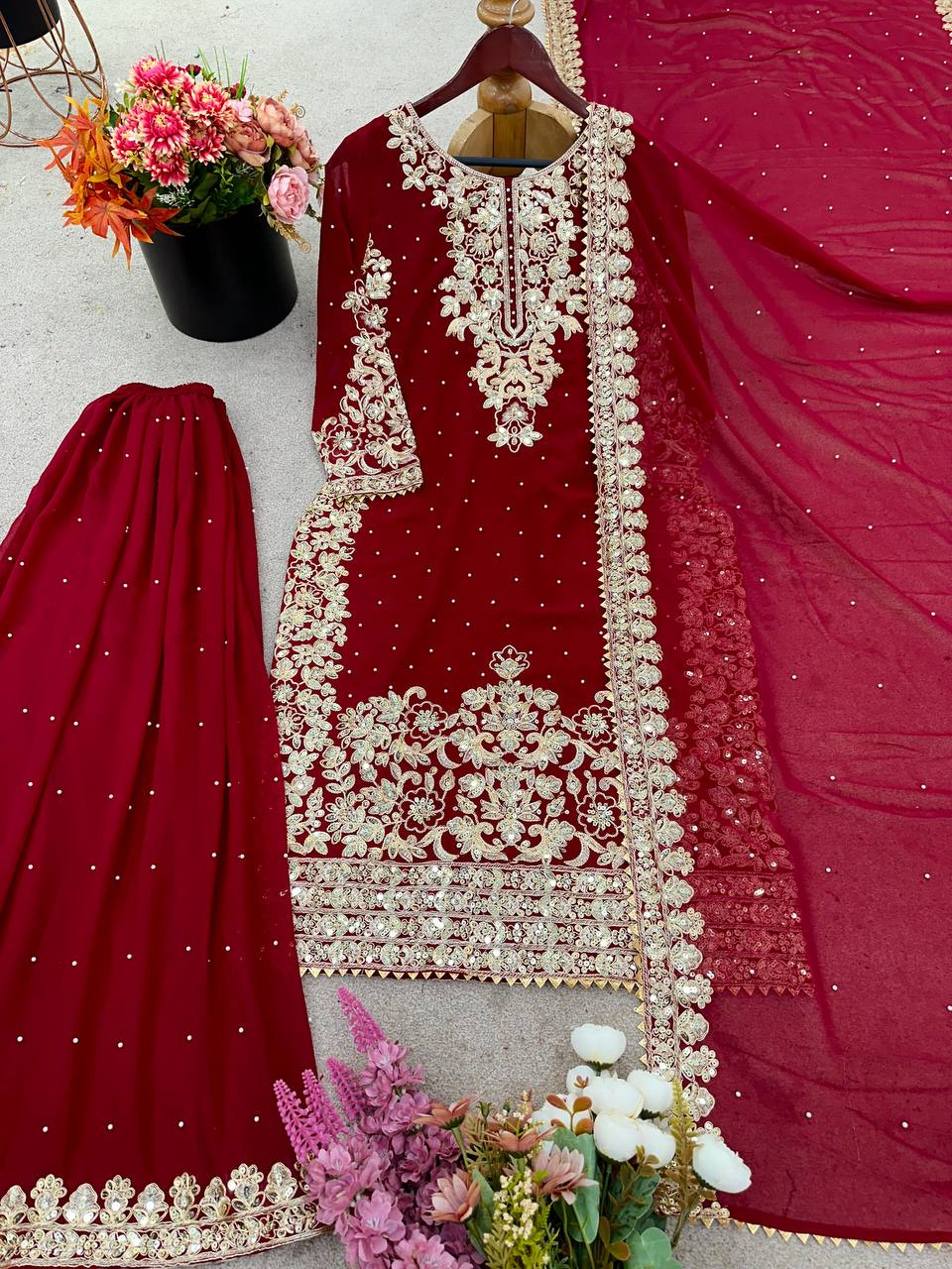 Heavy Georgette Suit Set, Coding Sequence Work Dress, Moti Work Suit, Designer Suit Set for Women, Indian Party Wear Dress, Wedding Wear for Women, Stylish Georgette Outfit, Full Sleeve Ethnic Wear, Trendy Kurti Set 2025, Elegant Indian Suit Design, Readymade Suit for Women, Georgette Embroidery Set, Premium Quality Ethnic Set, Heavy Dupatta Suit Set, Bridal Wear Inspired Dress,