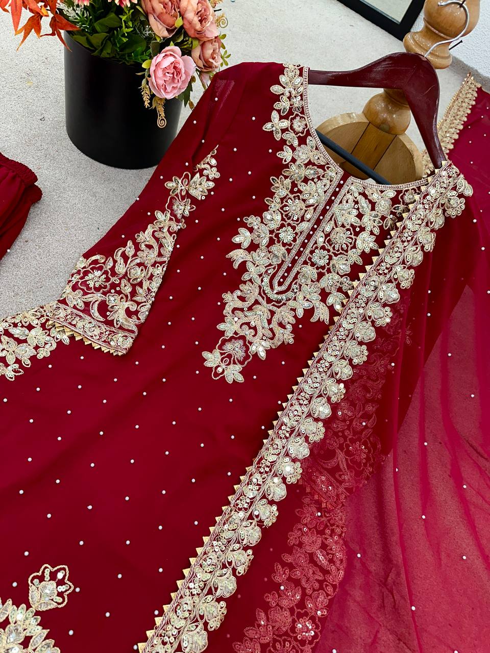 Heavy Georgette Suit Set, Coding Sequence Work Dress, Moti Work Suit, Designer Suit Set for Women, Indian Party Wear Dress, Wedding Wear for Women, Stylish Georgette Outfit, Full Sleeve Ethnic Wear, Trendy Kurti Set 2025, Elegant Indian Suit Design, Readymade Suit for Women, Georgette Embroidery Set, Premium Quality Ethnic Set, Heavy Dupatta Suit Set, Bridal Wear Inspired Dress,