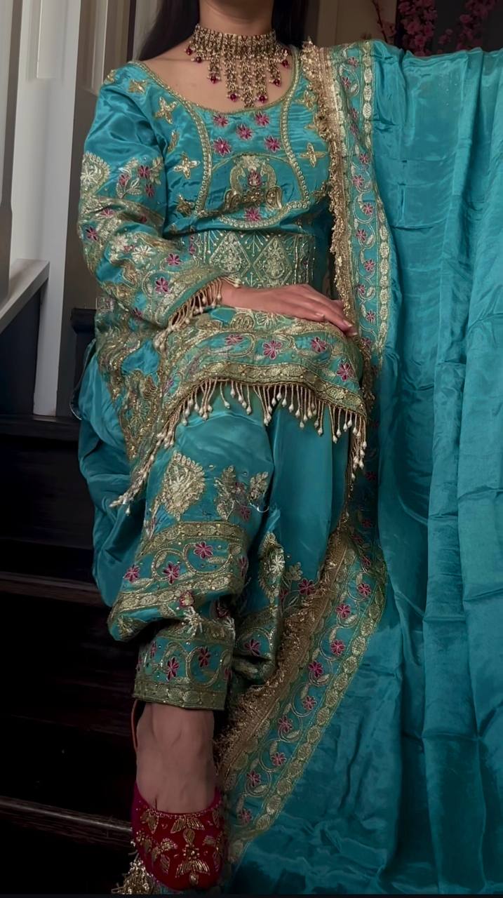 Traditional Partywear Patiala Style Kurtis Dress
