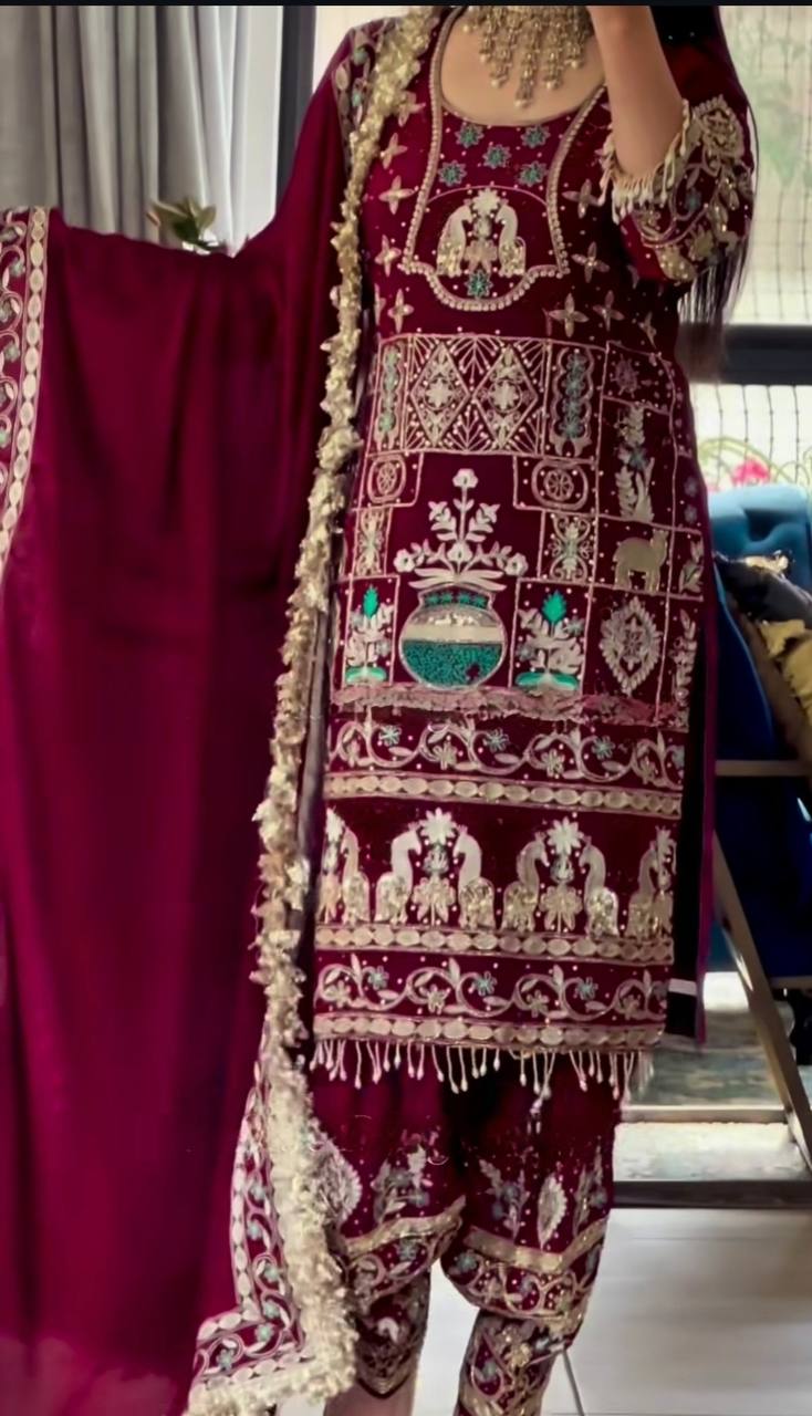 Traditional Partywear Patiala Style Kurtis Dress
