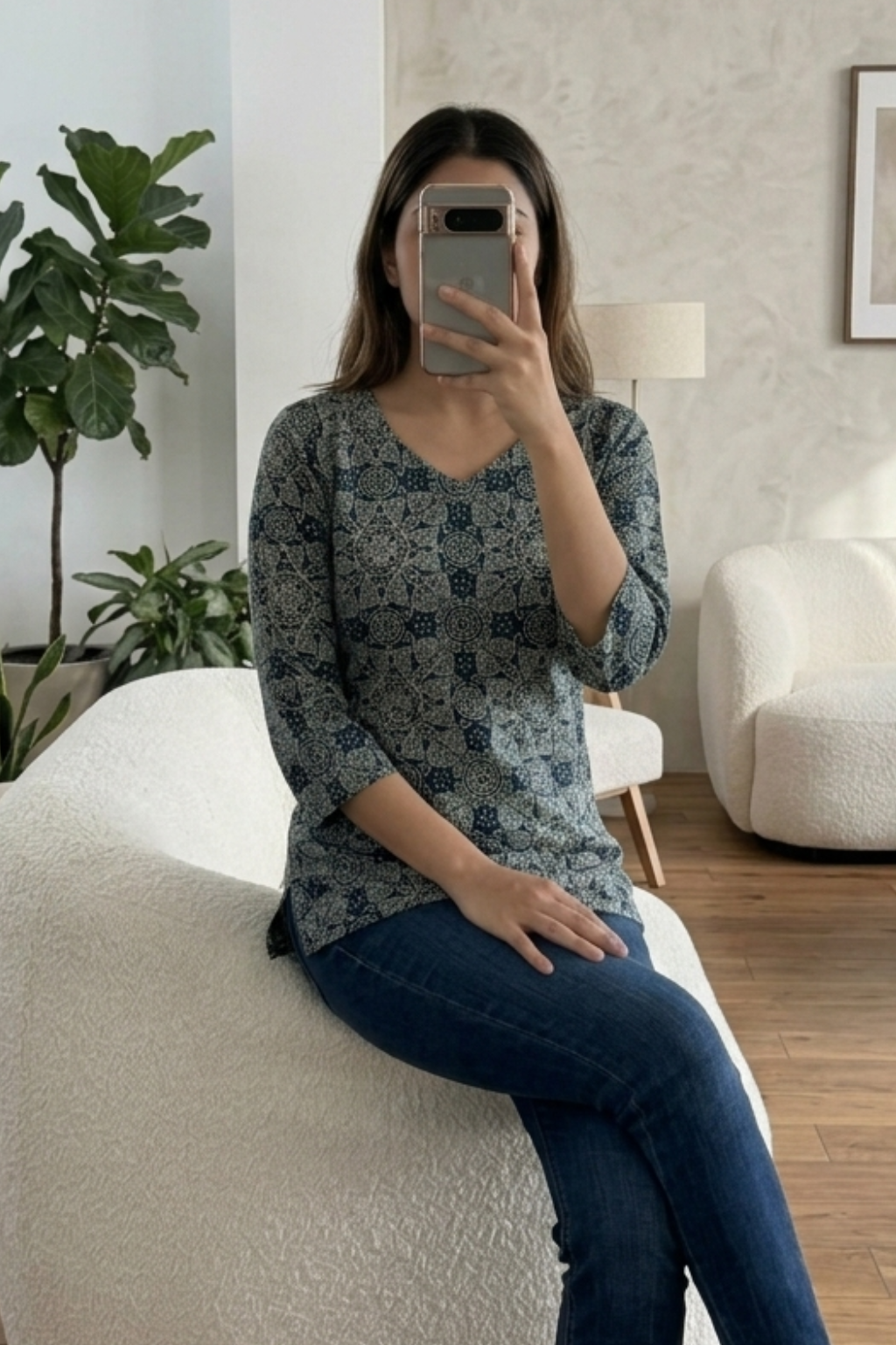 Women's Cotton Printed Short Kurti – Casual Everyday Wear