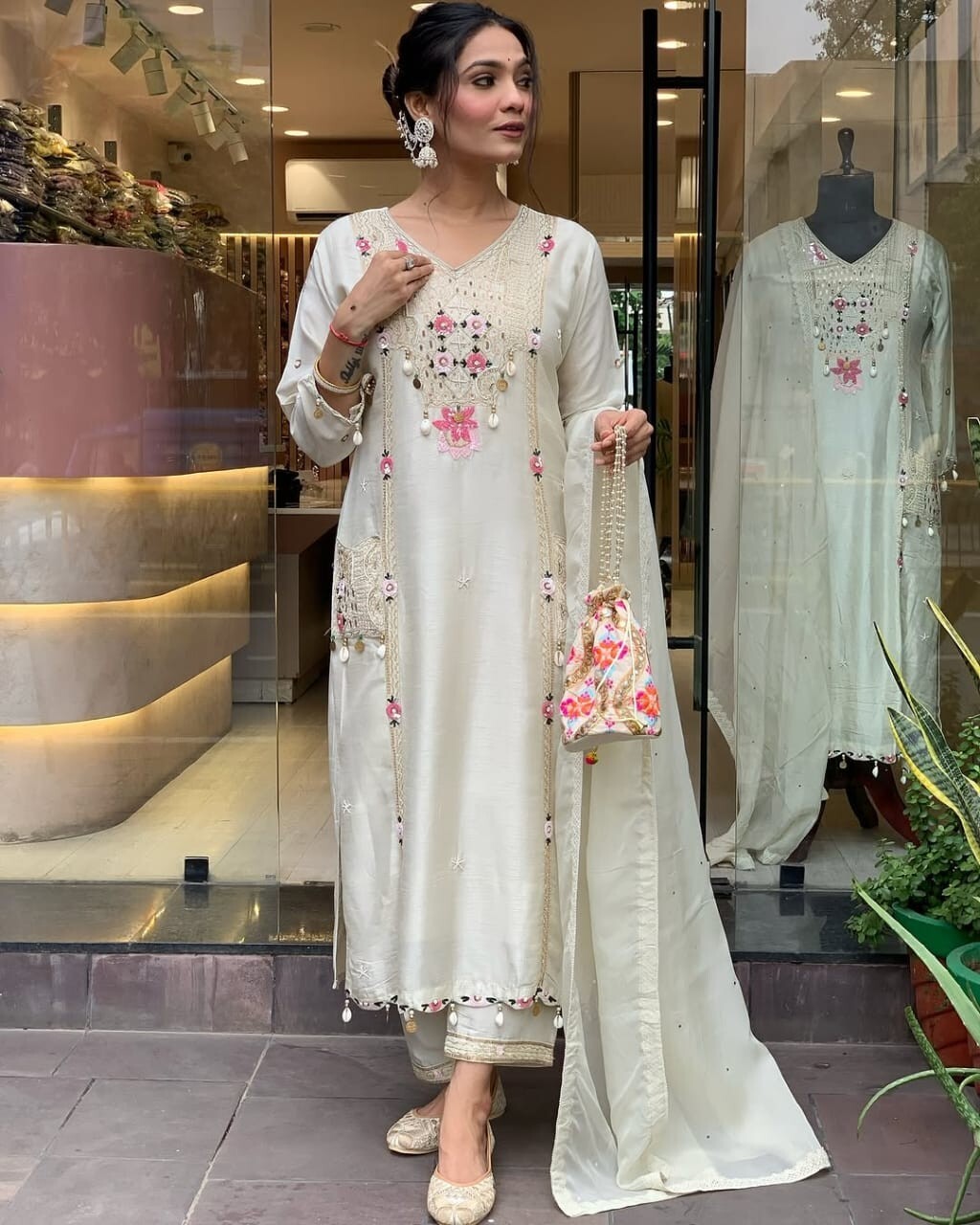 Women Dress Pakistani Salwar Kameez Readymade Suits Indian Wedding Party 3 Piece