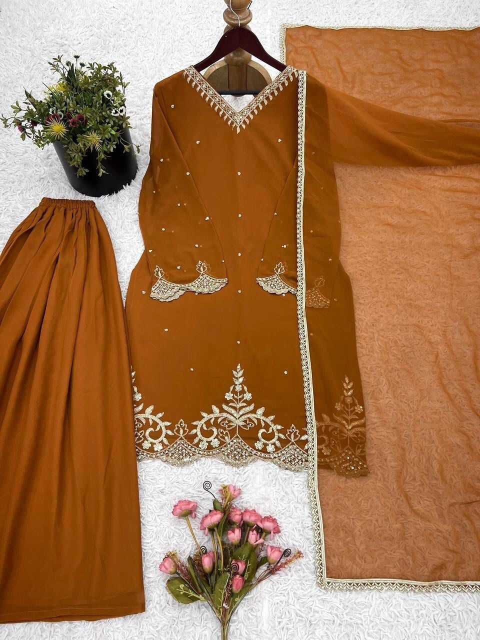 Faux Georgette Sharara Set,
Embroidered Sharara Suit,
5mm Sequence Work Outfit,
Moti Work Sharara Dress,
Heavy Embroidery Kurti Set,
Designer Sharara Suit for Women,
Party Wear Indian Outfit,
Wedding Sharara Dress,
Fully Stitched Sharara Suit,
Sharara with Lace Dupatta,
Micro Cotton Lined Suit,
Ethnic Wear for Festive Occasions,
Full Sleeve Sharara Kurti,
Ready to Wear Pakistani Dress,
Heavy Georgette Dupatta Set,