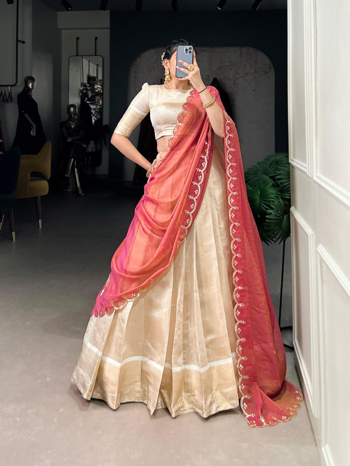 Slub Silk Lehenga Choli,
Designer Wedding Lehenga Set,
Zari and Sequins Work Lehenga,
Chinnon Dupatta Lehenga Set,
Silk Blouse Lehenga Set,
Indian Bridal Lehenga Choli,
Party Wear Lehenga Outfit,
Stitched Lehenga for Women,
Handmade Indian Lehenga,
Traditional Lehenga Choli Set,
Festive Wear Lehenga Dress,
Elegant Embroidered Lehenga,
Ready to Wear Lehenga Choli,
Lehenga for Special Occasions,
Bollywood Style Lehenga Set,
