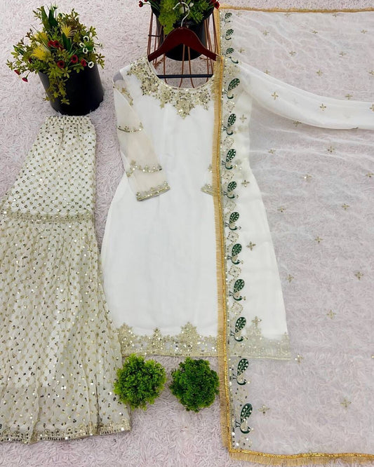 Faux Georgette Sharara Set,
Embroidered Sharara Suit,
Heavy Sequence Work Dress,
Party Wear Sharara Set,
Wedding Sharara Outfit,
Sharara Suit for Women,
Full Flair Palazzo Suit,
Georgette Dupatta Suit,
Designer Sharara Kurti Set,
Indian Ethnic Wear,
Fully Stitched Sharara Dress,
Bollywood Style Sharara,
Bridal Wear Sharara Set,
Traditional Indian Outfit,
Festival Wear Sharara Suit,