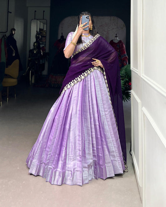 Lavender Lehenga Choli,
Bollywood Style Lehenga,
Indian Wedding Lehenga Set,
Designer Embroidered Lehenga,
Jacquard Silk Dupatta Lehenga,
Sequins Thread Work Choli,
Ready to Wear Lehenga Set,
Pakistani Lehenga for Women,
Cocktail Party Lehenga Dress,
Traditional Indian Outfit,
Stitched Lehenga with Zip Closure,
Lavender Bridal Lehenga,
Wedding Guest Lehenga Choli,
Handmade Indian Lehenga,
Festive Wear Lehenga Set,

