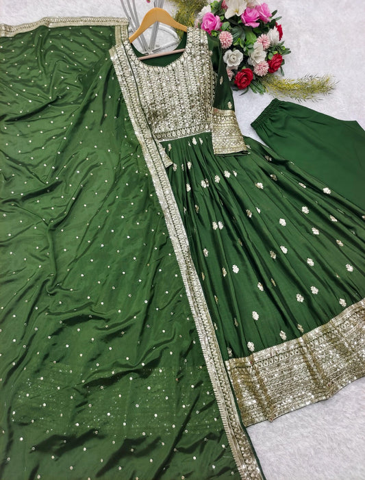 Green Anarkali Gown Set,
Chinon Silk Dupatta Dress,
Bollywood Style Wedding Gown,
Indian Wedding Gown Set,
Pakistani Eid Outfit for Women,
Embroidered Gown with Pants,
Ready to Wear Ethnic Dress,
Anarkali Gown with Sequence Work,
3 Piece Wedding Dress Set,
Heavy Micro Cotton Inner Gown,
Scoop Neck Anarkali Suit,
Stylish Party Wear Gown Set,
Traditional Indian Outfit for Women,
Festive Wear Ethnic Gown,
Full Stitched Gown Set,