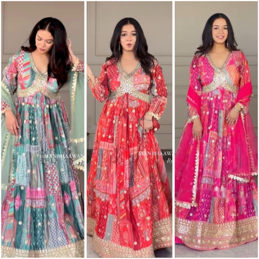 Pink Gown, pink Anarkali, Anarkali Suit, Red Anarkali Gown Set, Chinon Silk Dupatta Dress, Bollywood Style Wedding Gown, Indian Wedding Gown Set, Pakistani Eid Outfit for Women, Embroidered Gown with Pants, Ready to Wear Ethnic Dress, Anarkali Gown with Sequence Work, 3 Piece Wedding Dress Set, Heavy Micro Cotton Inner Gown, Scoop Neck Anarkali Suit, Stylish Party Wear Gown Set, Traditional Indian Outfit for Women, Festive Wear Ethnic Gown, Full Stitched Gown Set,