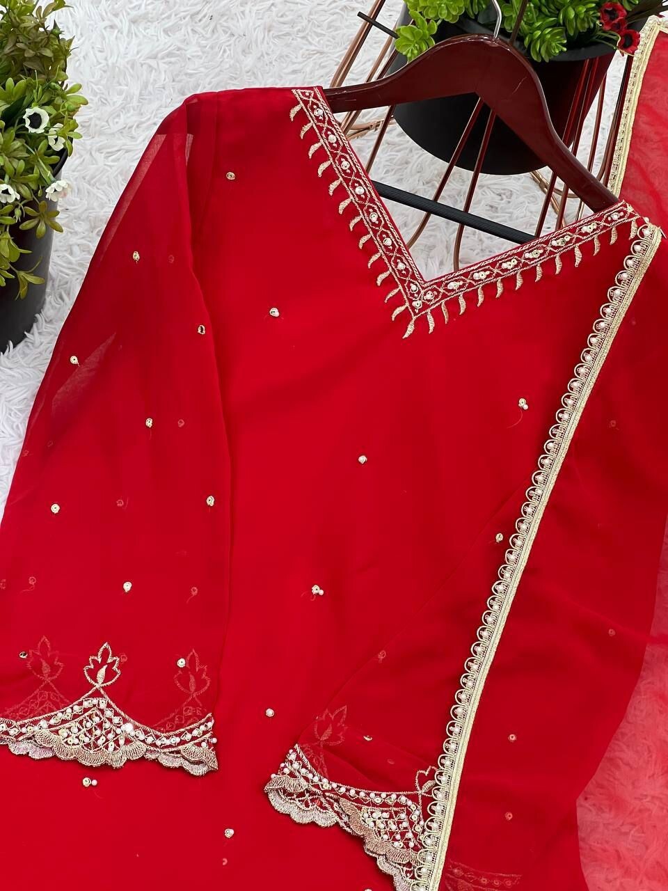 Indian Salwar Kameez Pakistani Wedding Party Dress Wear Bollywood Suit Palazzo
