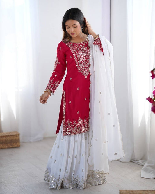 Shimmer Silk Sharara Set,
Heavy Embroidered Sharara Suit,
Wedding Sharara Dress,
Party Wear Sharara Set,
Full Flair Palazzo Suit,
Sharara Suit with Dupatta,
Sequence Work Kurti Set,
Embroidered Kurti Sharara,
Sharara Set for Women,
Shimmer Silk Dupatta Set,
Dupatta with Moti Work,
Lace Border Dupatta Suit,
Luxury Indian Ethnic Wear,
Sharara Kurti Dupatta Combo,
Designer Sharara Outfit,
Evening Wear Sharara Set,
Bridal Sharara Suit,
Heavy Work Indian Suit,
Fully Stitched Sharara Set,
Indian Wedding Guest Dre