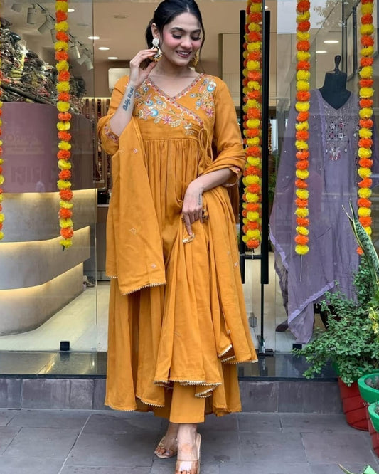 cotton anarkali gown, ethnic wear for women, festive anarkali dress, casual cotton anarkali, floor length gown, indian cotton gown, traditional anarkali dress, summer anarkali gown, daily wear ethnic gown, cotton flared dress, stylish anarkali suit, breathable cotton dress, indian ethnic fashion, long cotton kurti gown, anarkali dress for girls,