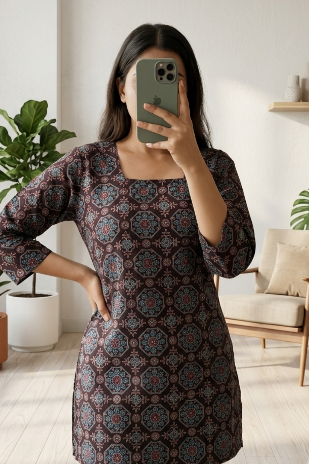Lightweight Cotton Printed Short Kurti – Summer Collection
