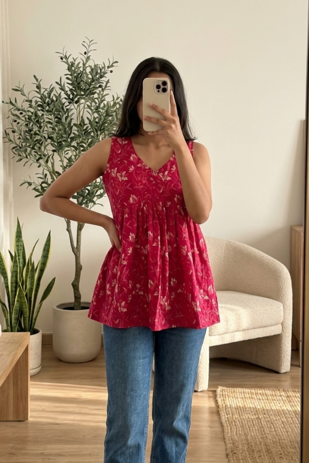 Women's Pure Cotton Printed Short Kurti – Ethnic Fashion