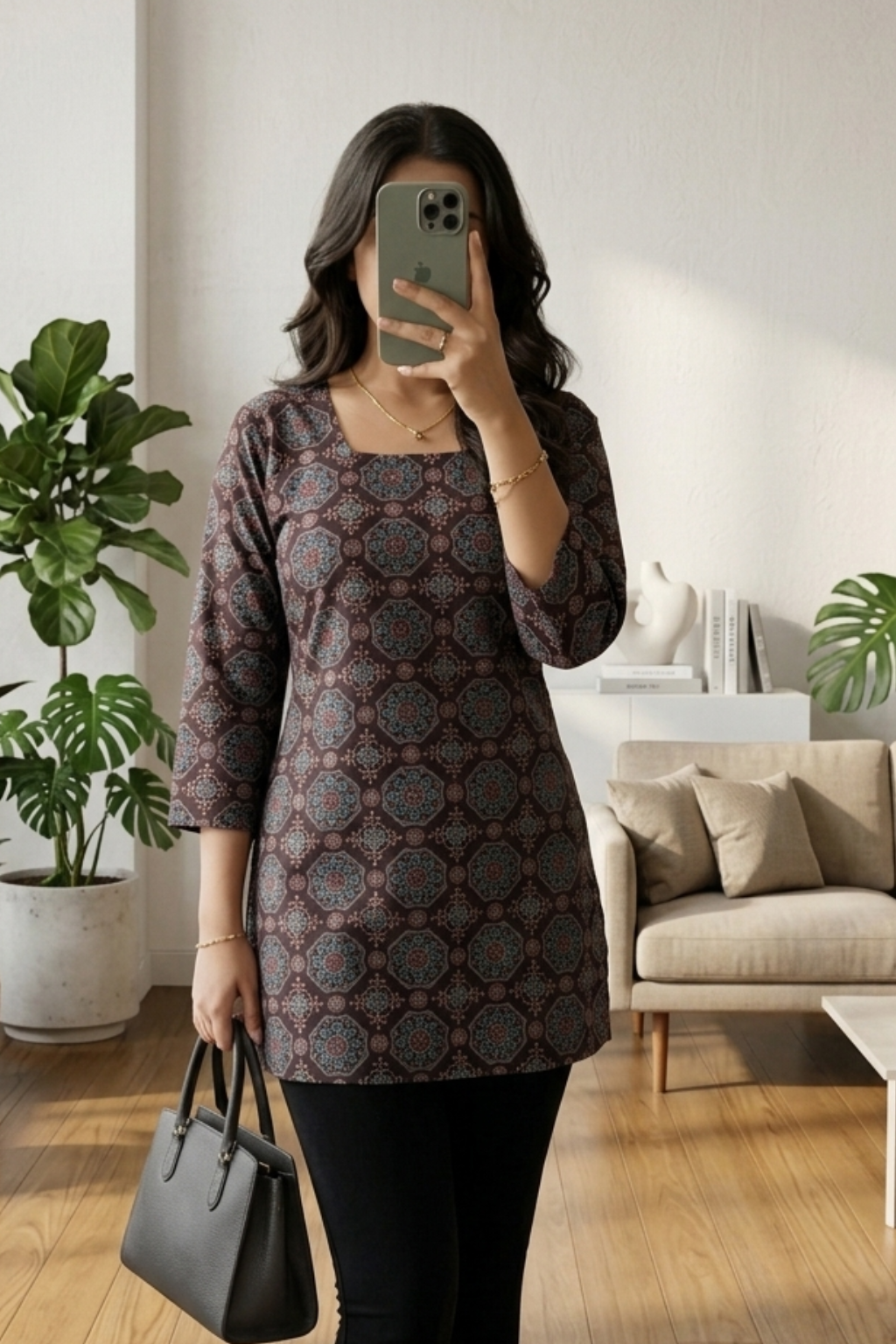 Lightweight Cotton Printed Short Kurti – Summer Collection