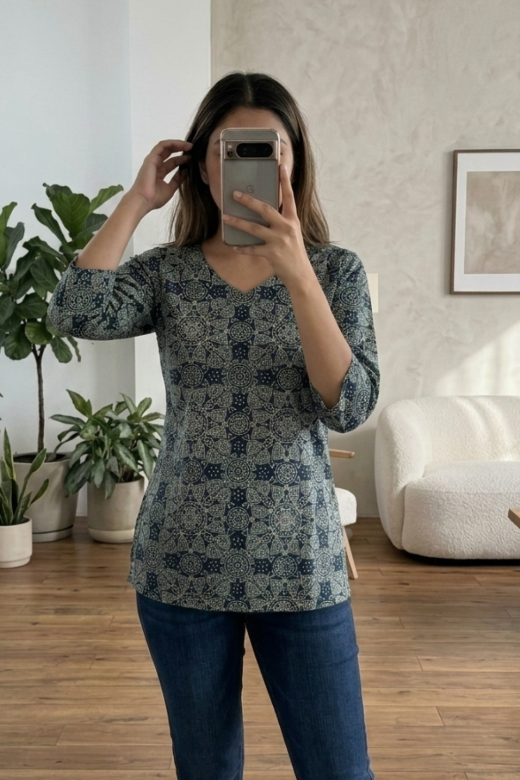 Women's Cotton Printed Short Kurti – Casual Everyday Wear