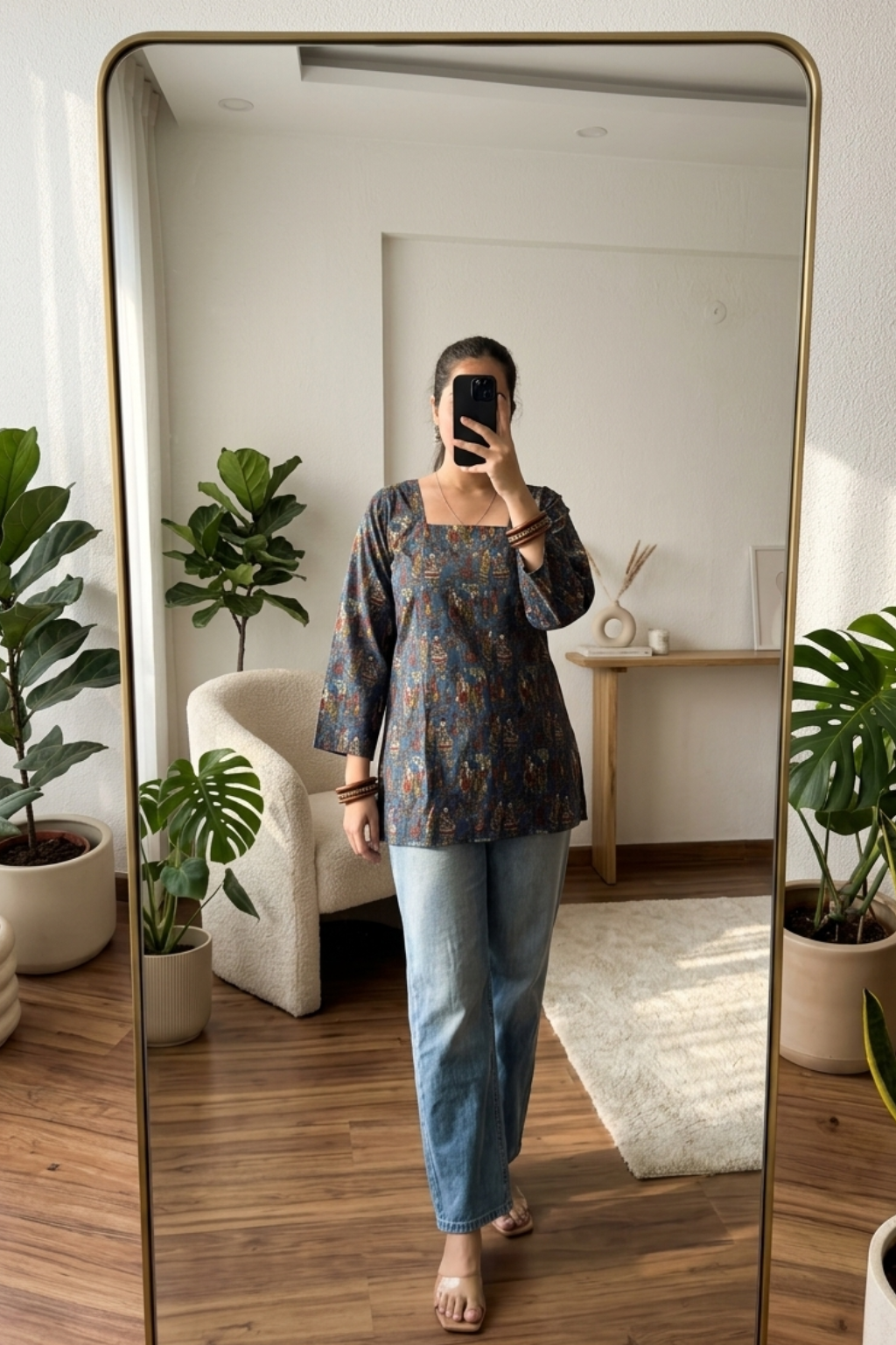 Women's Cotton Printed Short Kurti – Casual Everyday Wear