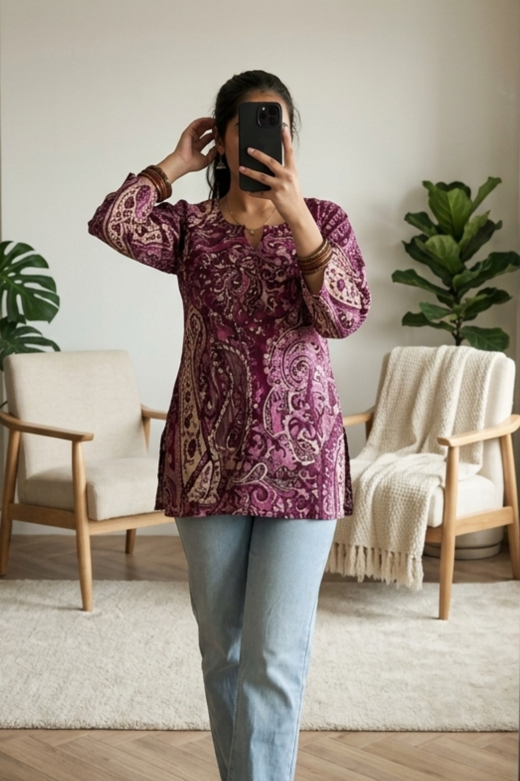 Lightweight Cotton Printed Short Kurti – Summer Collection