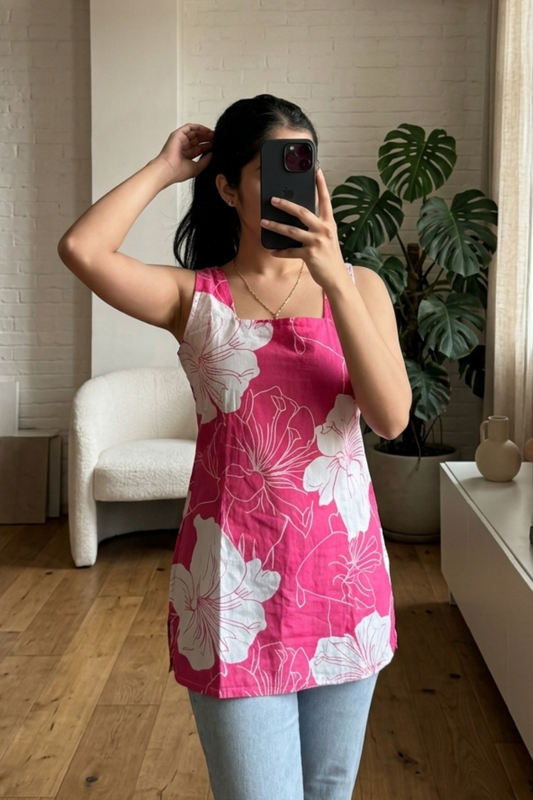 Designer Cotton Print Short Kurti for Women