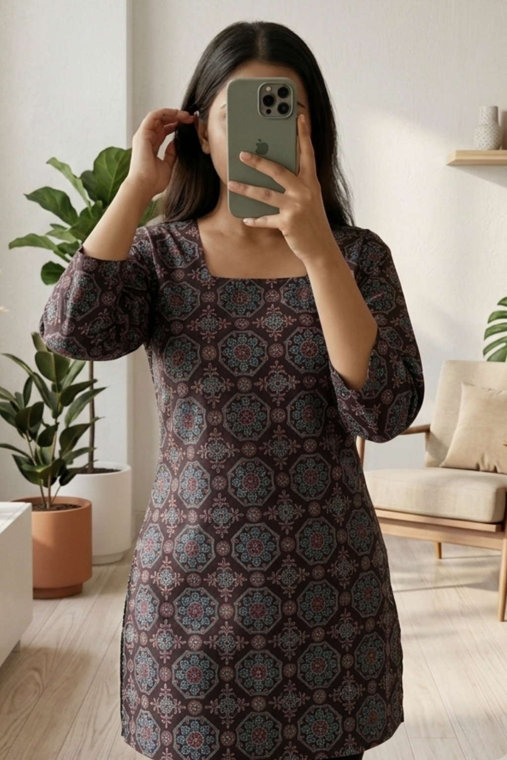 Lightweight Cotton Printed Short Kurti – Summer Collection