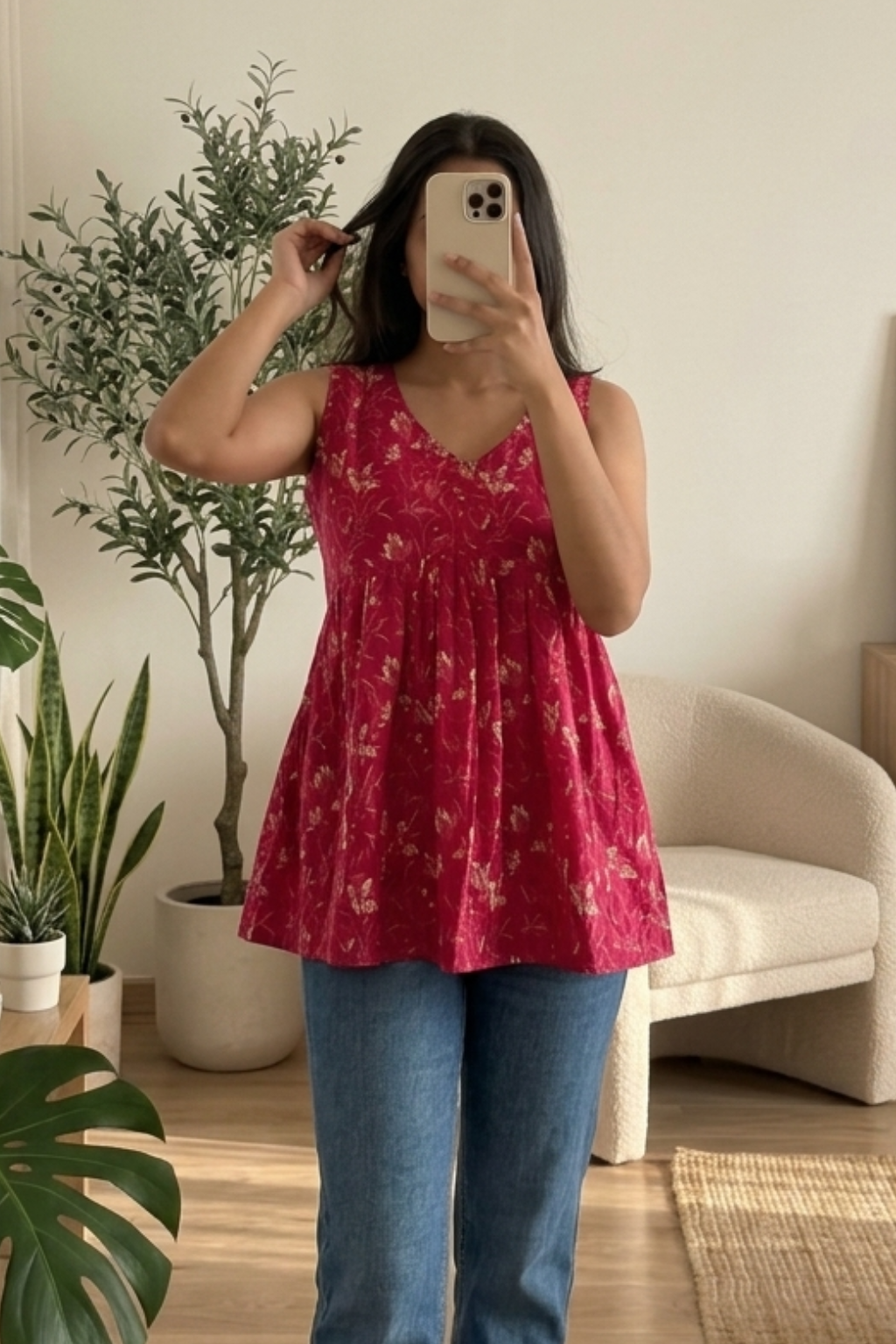 Women's Pure Cotton Printed Short Kurti – Ethnic Fashion