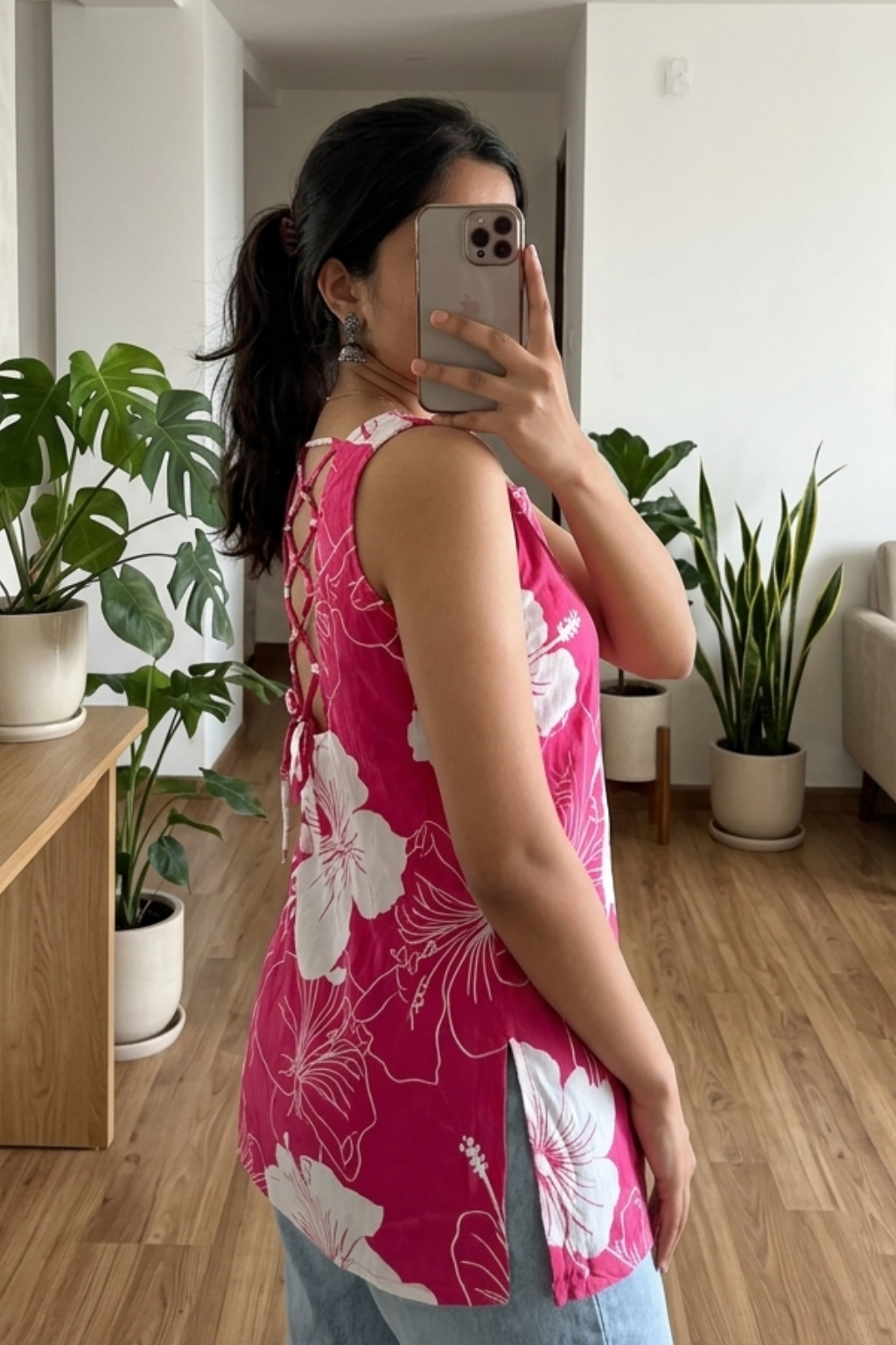 Designer Cotton Print Short Kurti for Women
