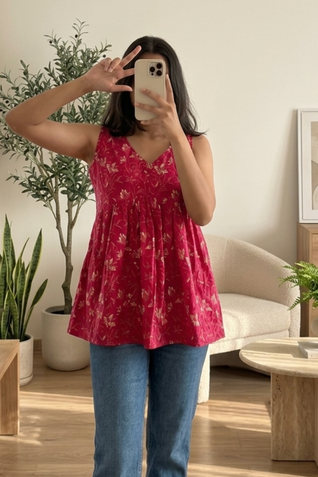 Women's Pure Cotton Printed Short Kurti – Ethnic Fashion