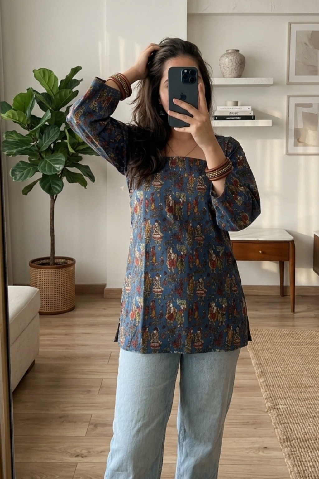 Women's Cotton Printed Short Kurti – Casual Everyday Wear