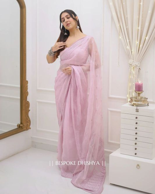 Partywear Shaded Silk Saree Premium Look with Blouse
