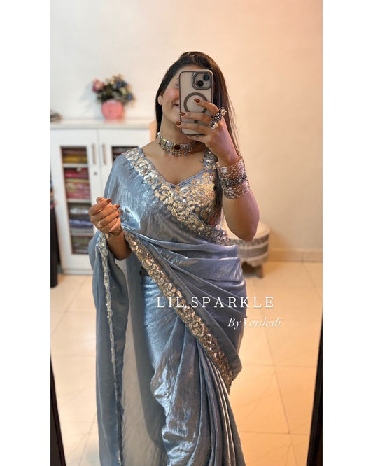 Soft Organza Saree with Banglori Silk Blouse for Occasion