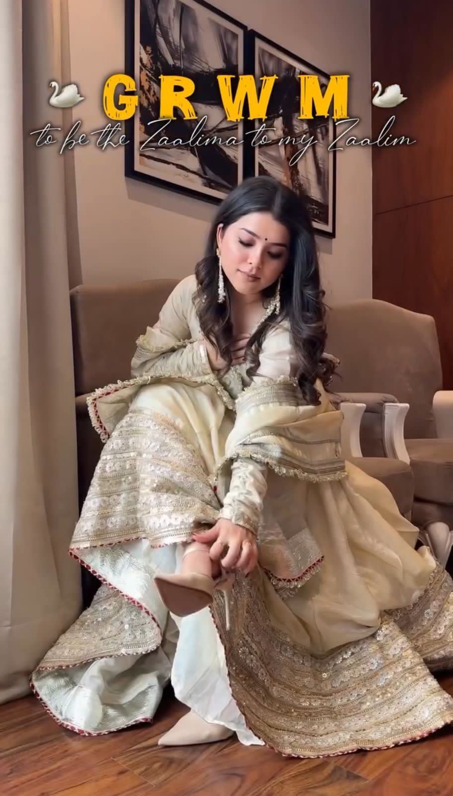 Floor Length White Anarkali Suit for Wedding